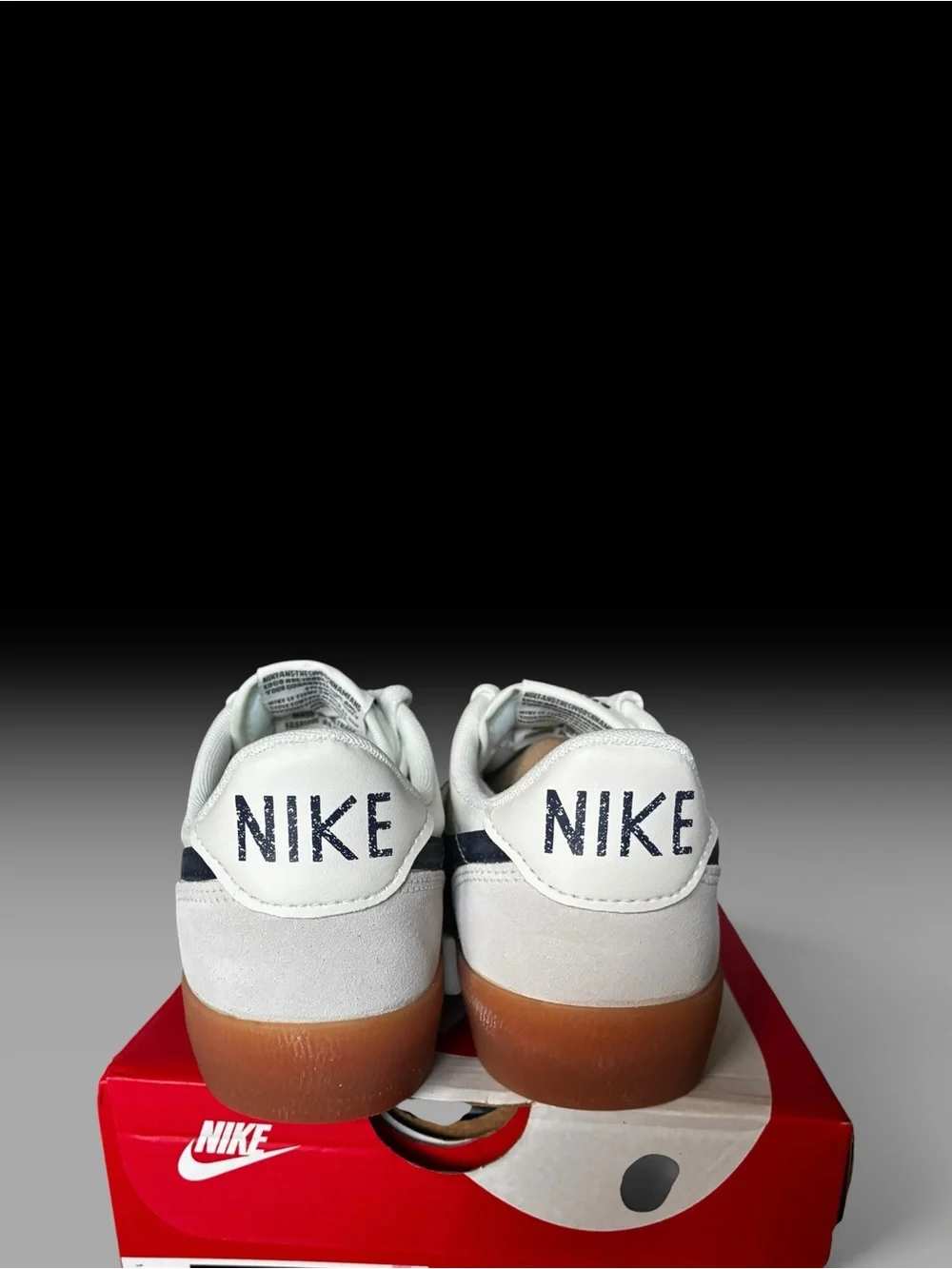 Nike Kill Shot 2 Leather Sneakers Women’s Size 6.5(US) White/Navy Swoosh/Gum NEW_5